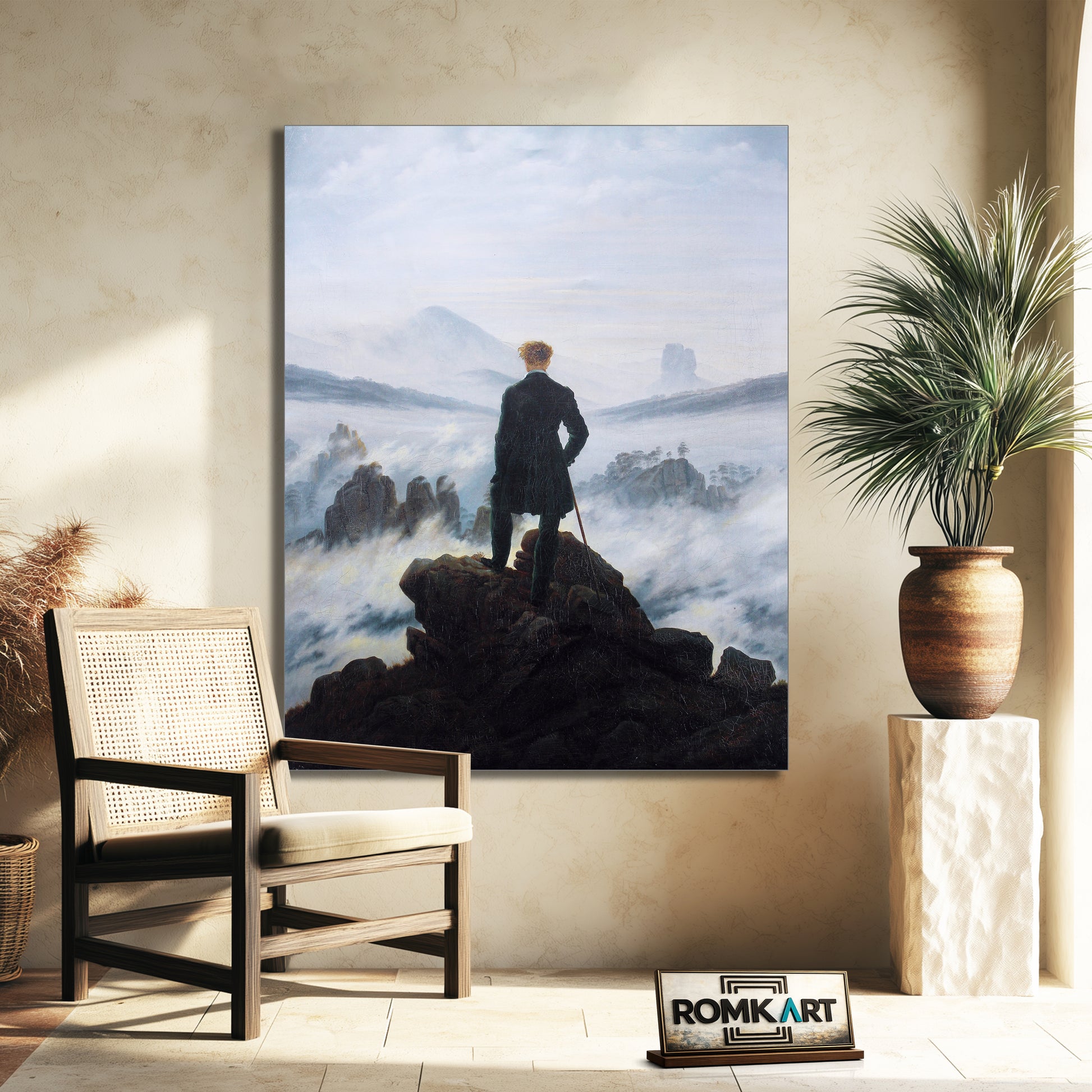 Caspar David Friedrich Wanderer Above The Sea Of Fog 1817 – Reproduction