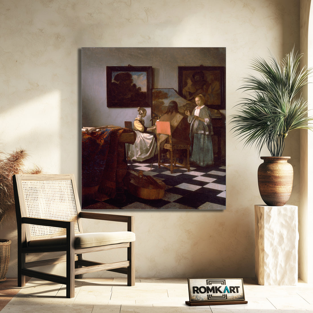 Johannes Vermeer The Concert 1665 – Reproduction