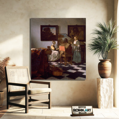 Johannes Vermeer The Concert 1665 – Reproduction