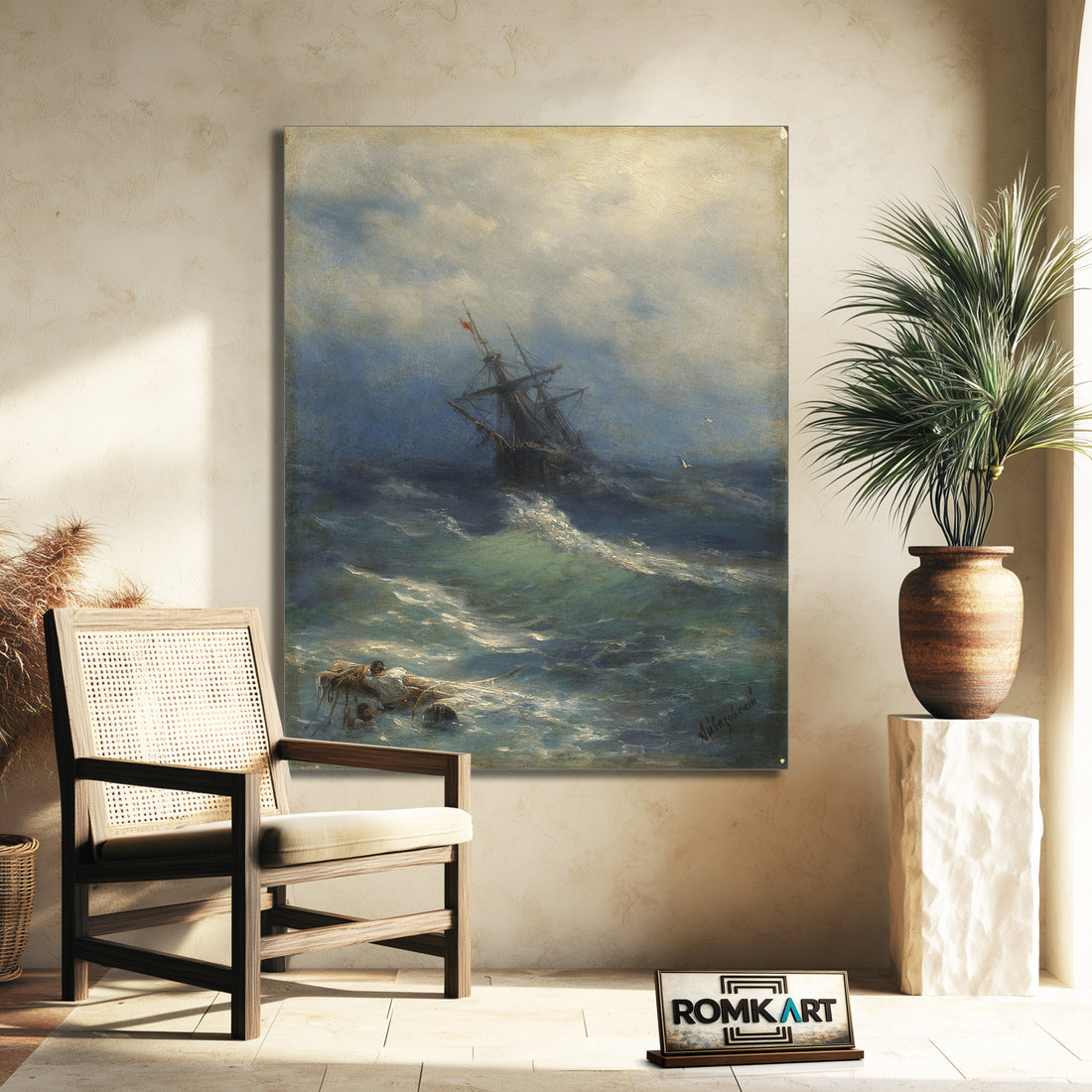 Ivan Aivazovsky Stormy Sea – Reproduction
