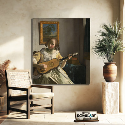 Johannes Vermeer The Guitar Player 1670-1672 – Reproduction