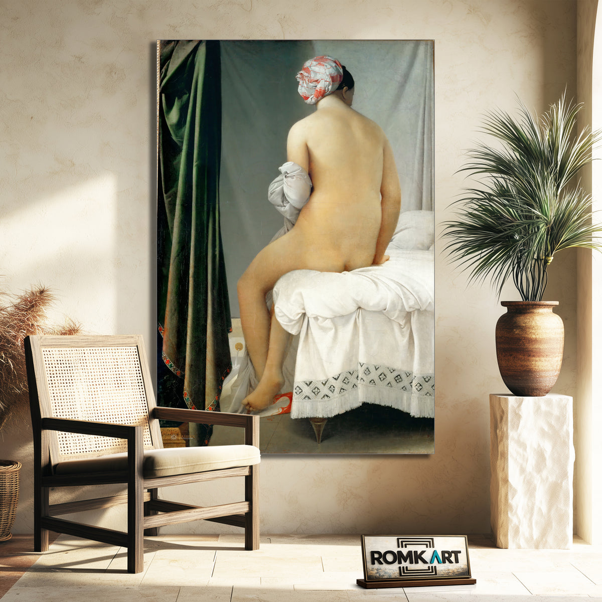 Jean Auguste Dominique Ingres The Valpincon Bather 1808 – Reproduction