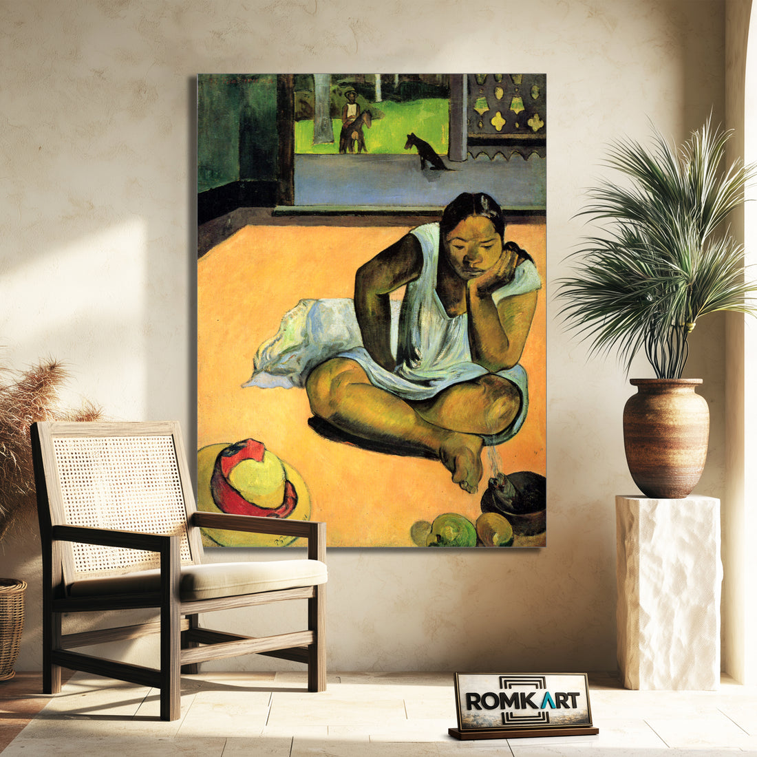 Paul Gauguin The Brooding Woman 1891 – Reproduction