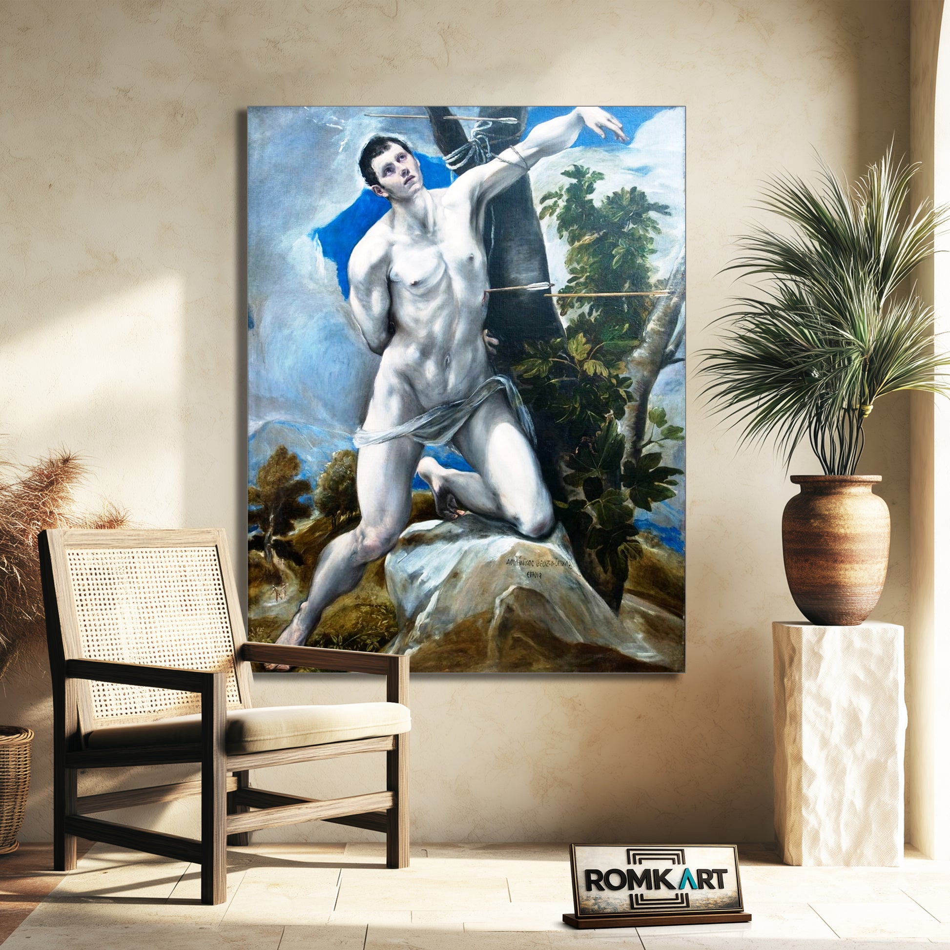 El Greco Saint Sebastian 1577-1578 – Reproduction