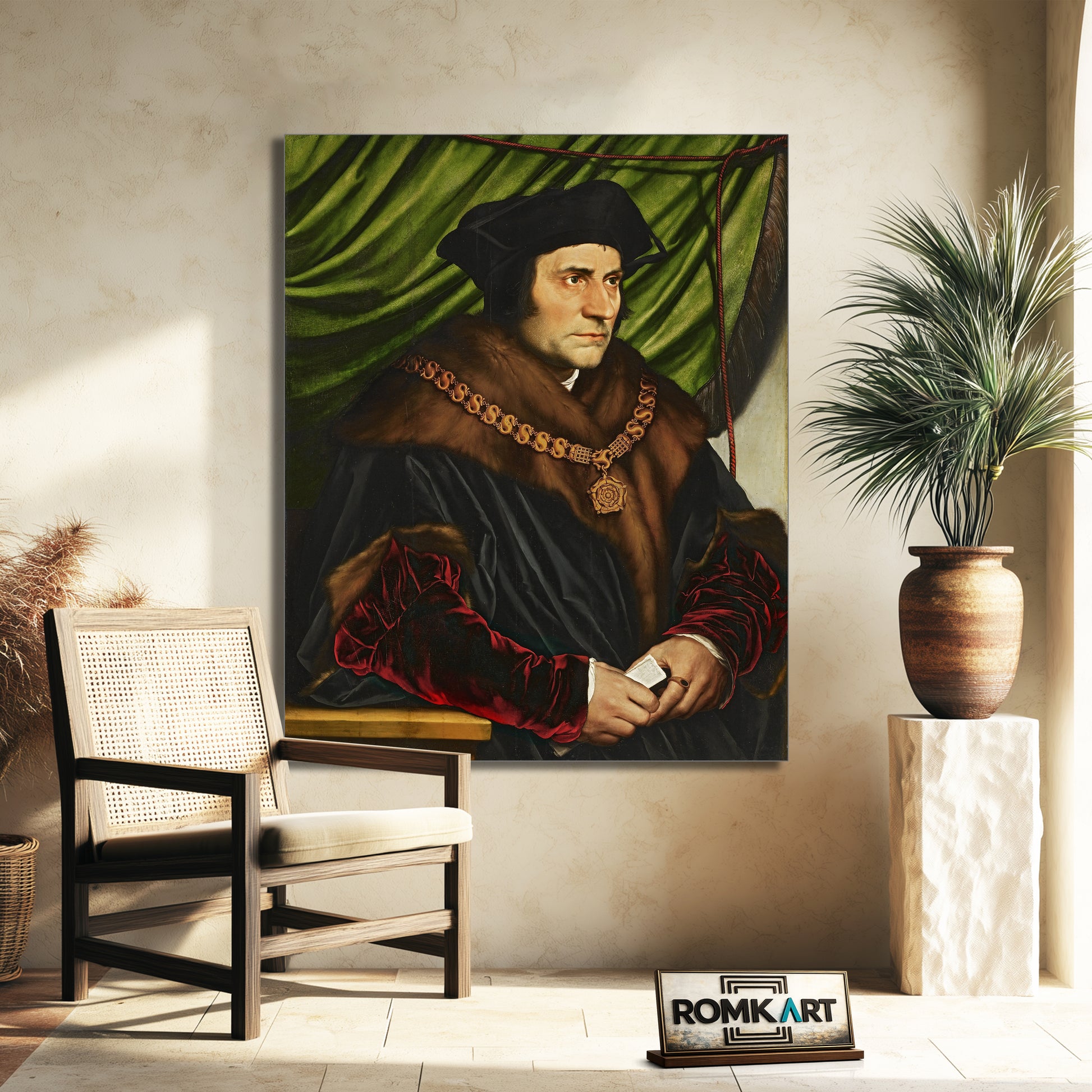 Hans Holbein The Younger Portrait Of Sir Thomas More 1527 – Reproduction