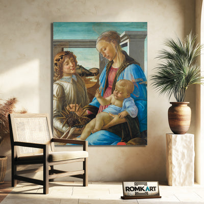 Sandro Botticelli Virgin And Child With An Angel 1470 – Reproduction