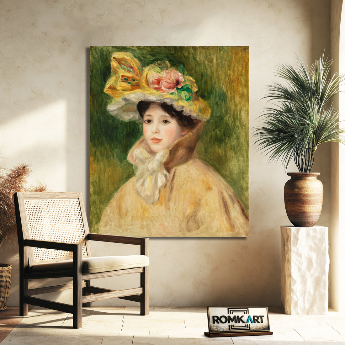 Pierre-auguste Renoir Woman With Capline 1890 – Reproduction