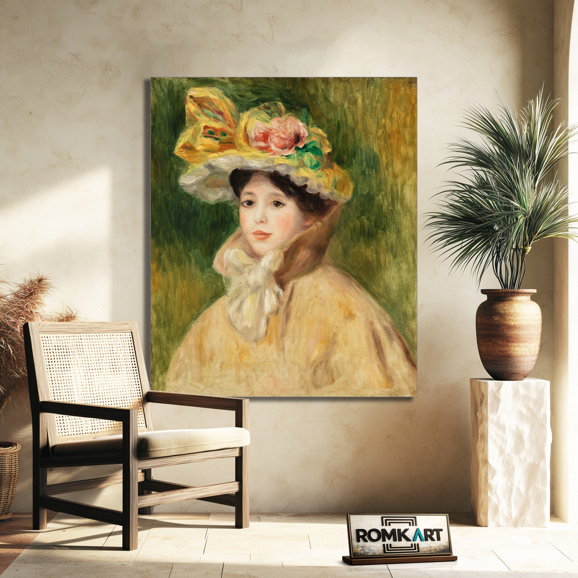 Pierre-auguste Renoir Woman With Capline 1890 – Reproduction