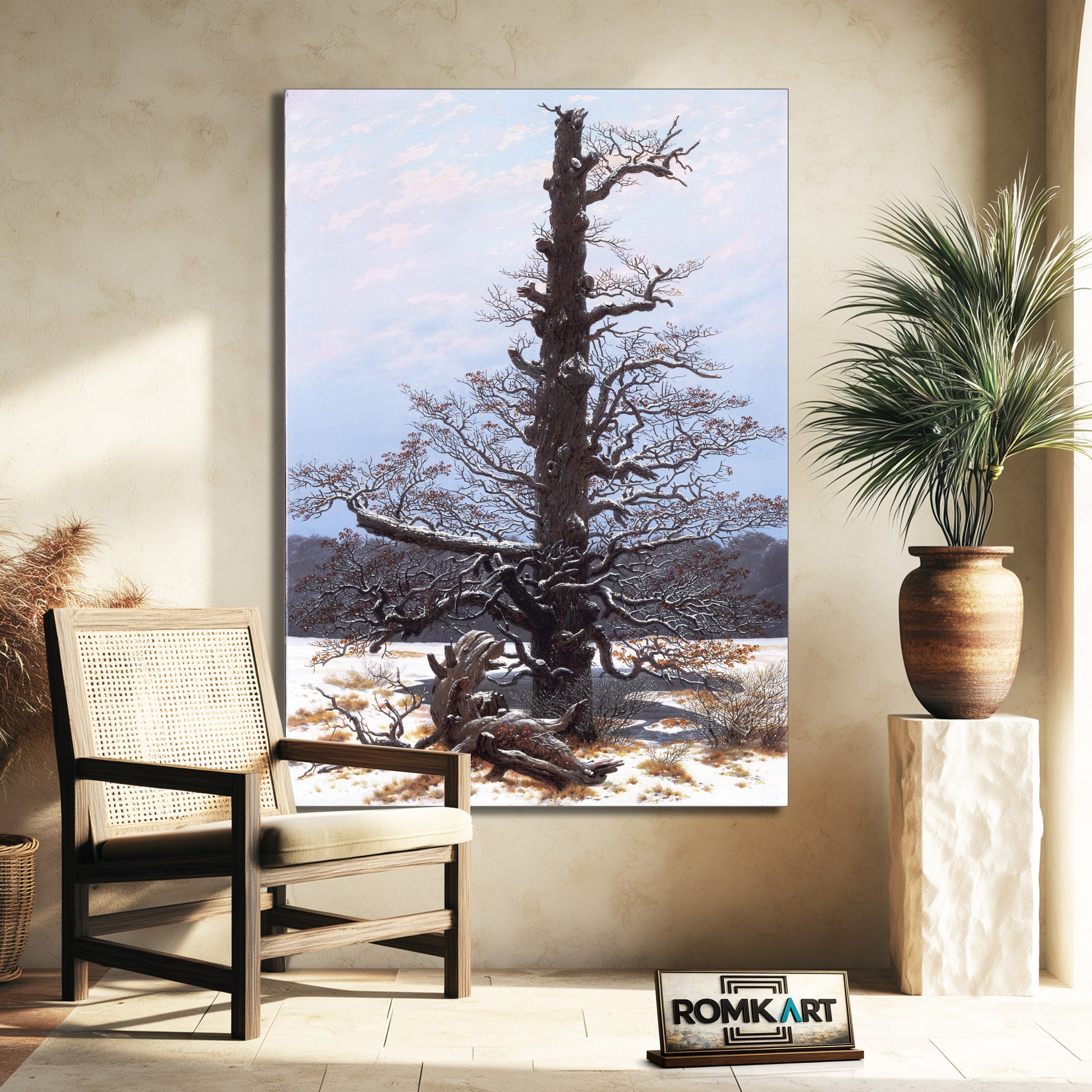 Caspar David Friedrich Oak Tree In The Snow 1829 – Reproduction