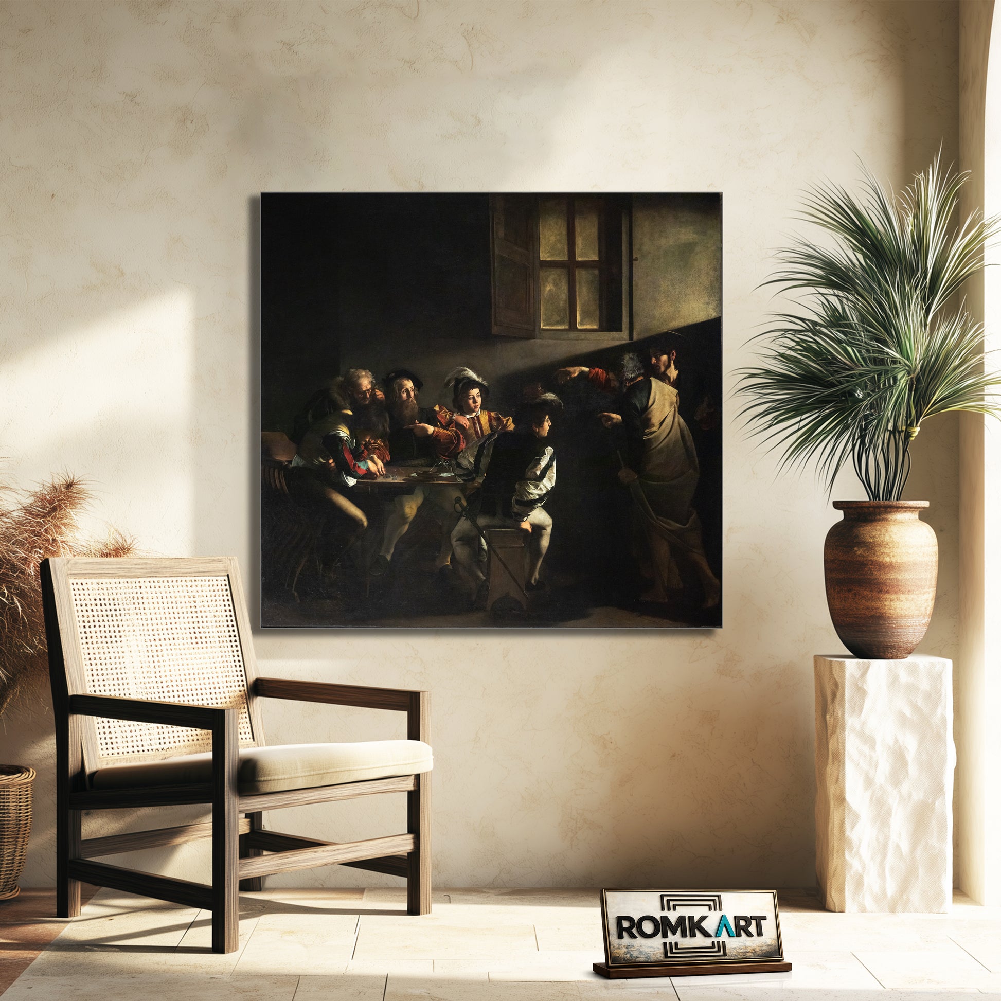 Caravaggio The Calling Of Saint Matthew – Reproduction