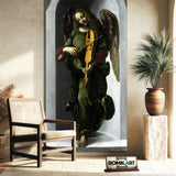 Giovanni Ambrogio De Predis An Angel In Green With A Vielle – Reproduction
