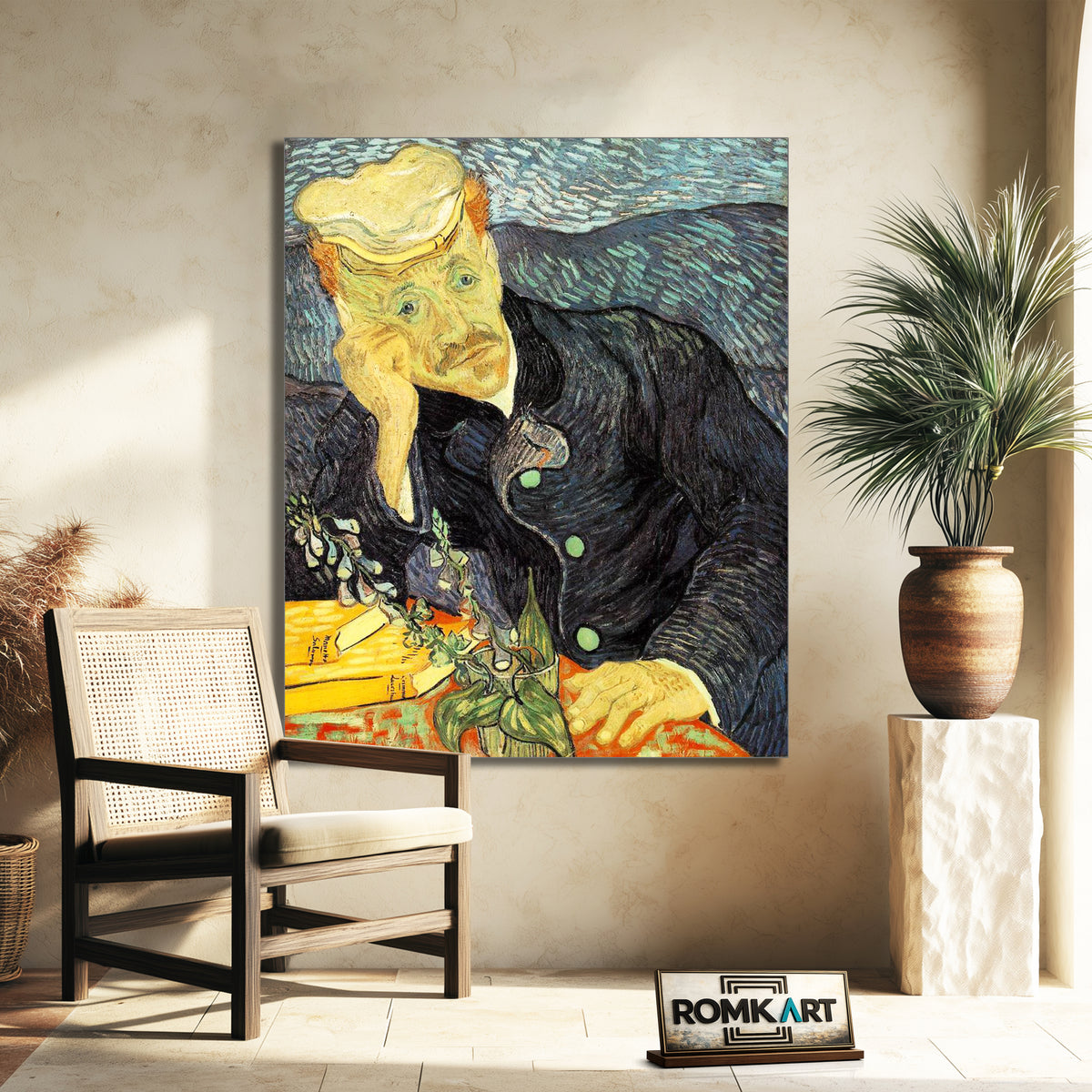 Vincent Van Gogh Portrait Of Doctor Gachet 1890 – Reproduction