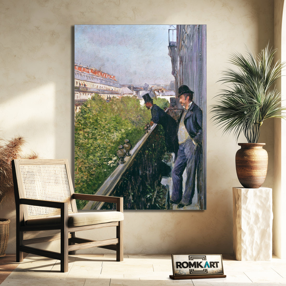 Gustave Caillebotte Balcony Boulevard Haussmann 1880 – Reproduction