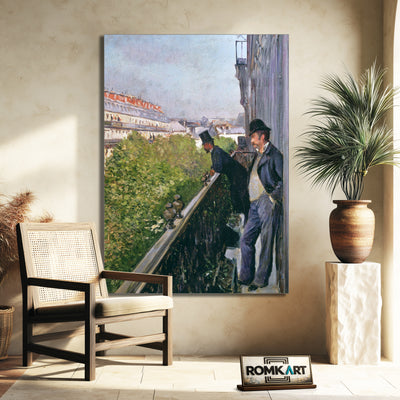 Gustave Caillebotte Balcony Boulevard Haussmann 1880 – Reproduction