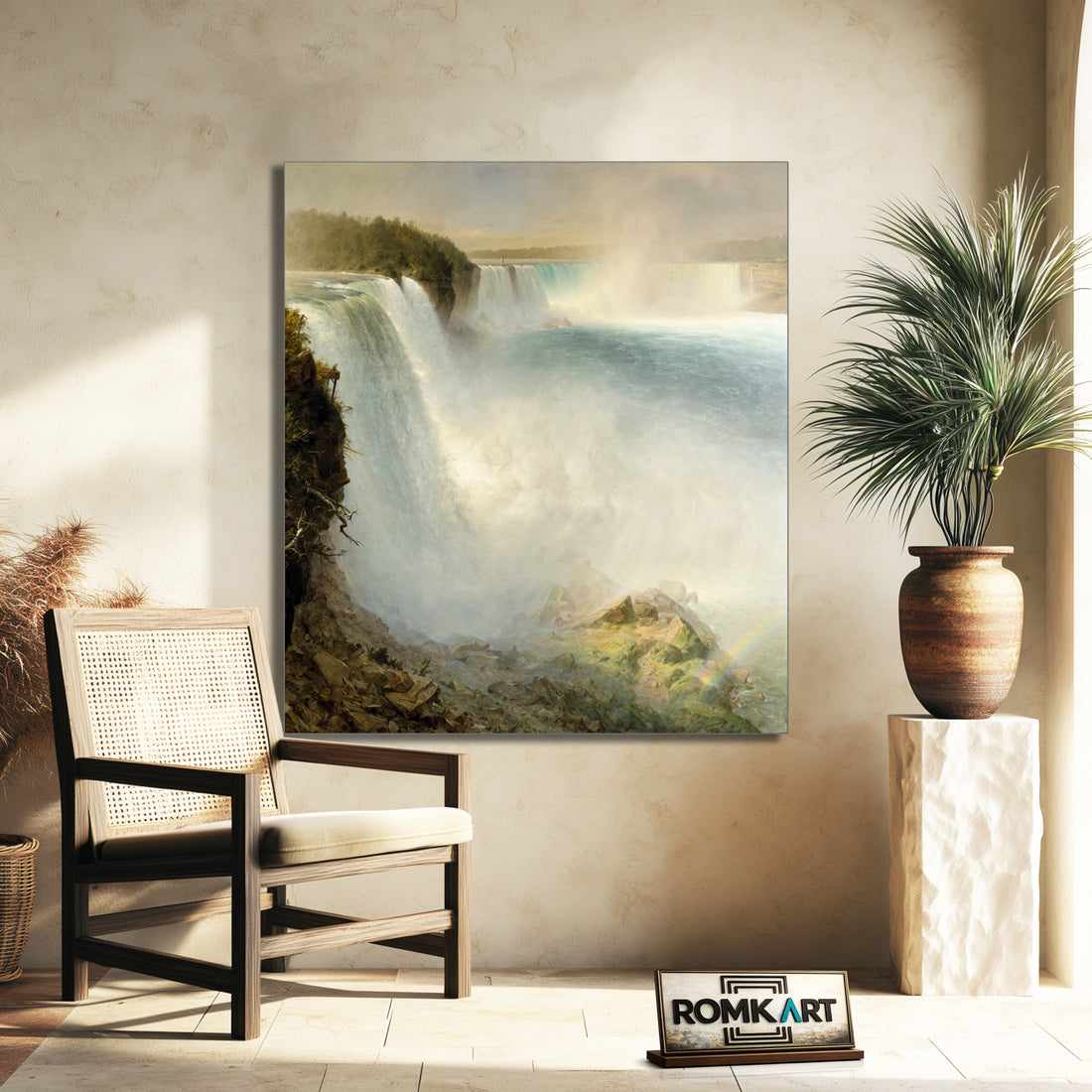 Frederic Edwin Church Niagara Falls From The American Side – Reproduction