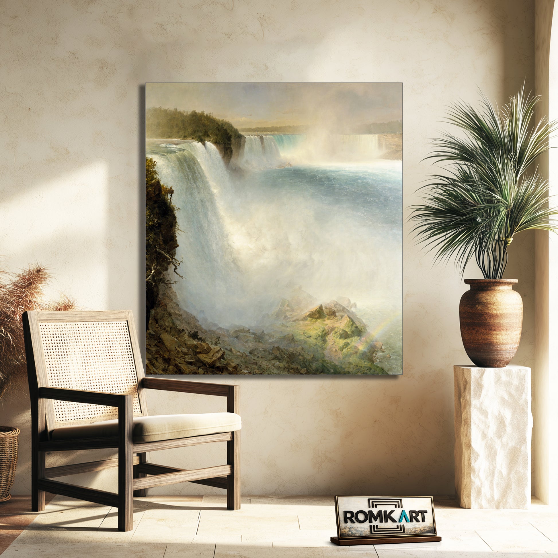 Frederic Edwin Church Niagara Falls From The American Side – Reproduction