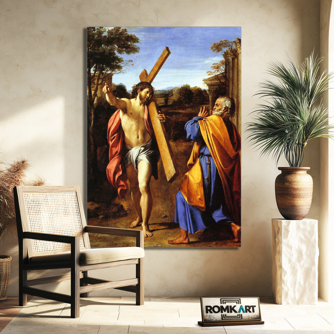Annibale Carracci Domine Quo Vadis 1601-1602 – Reproduction