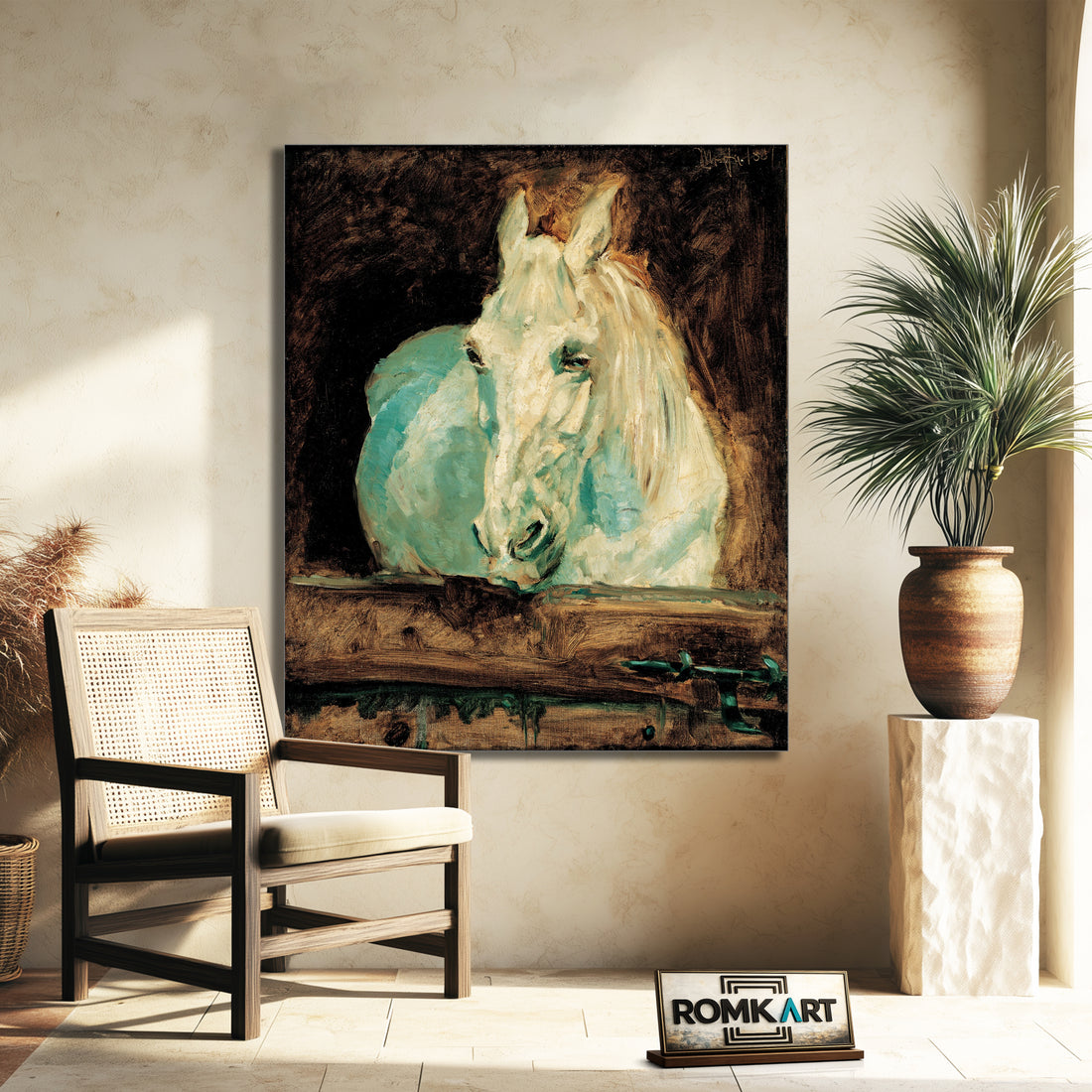 Henri De Toulouse-lautrec Lautrec - The White Horse Gazelle 1881 – Reproduction