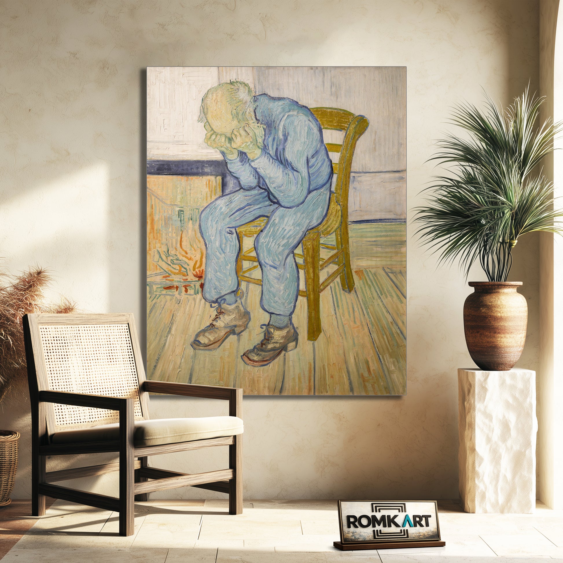Vincent Van Gogh Sorrowing Old Man - At Eternity's Gate 1890 – Reproduction