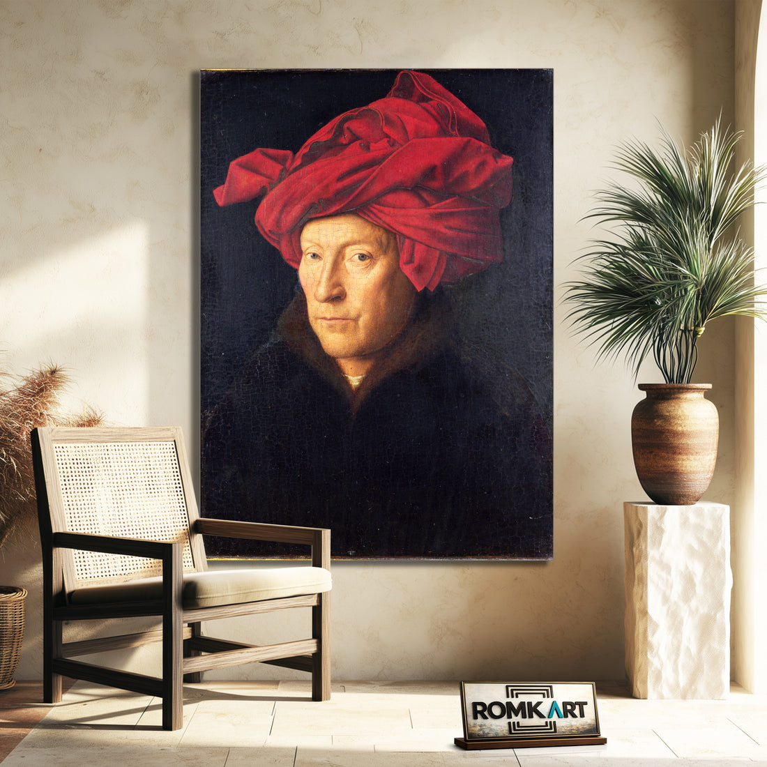 Jan Van Eyck Portrait Of A Man In A Turban 1433 – Reproduction