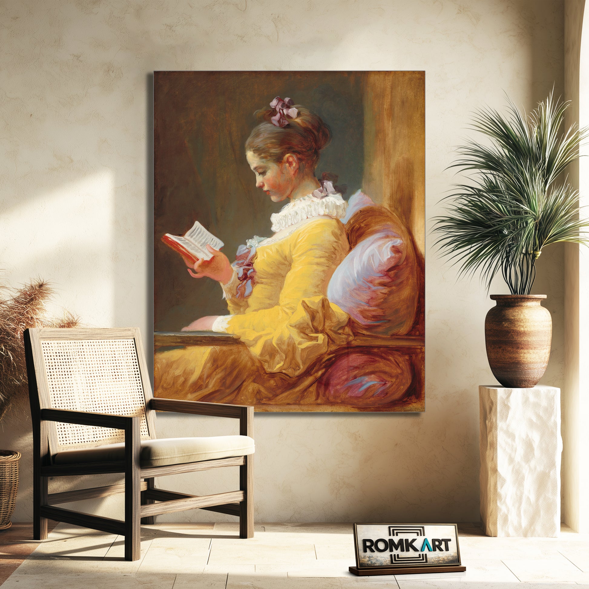 Jean-honor Fragonard Young Girl Reading – Reproduction