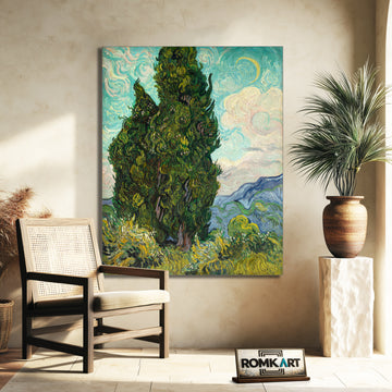 Vincent Van Gogh Cypresses 1889 – Reproduction