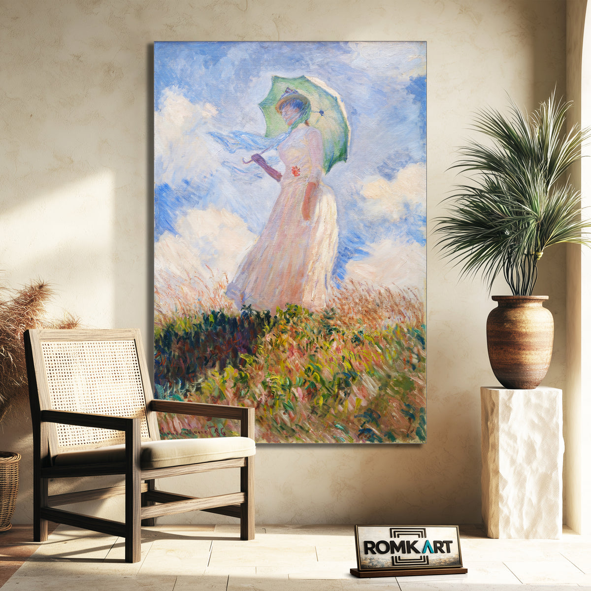 Claude Monet Woman With A Parasol Facing Left 1886 – Reproduction