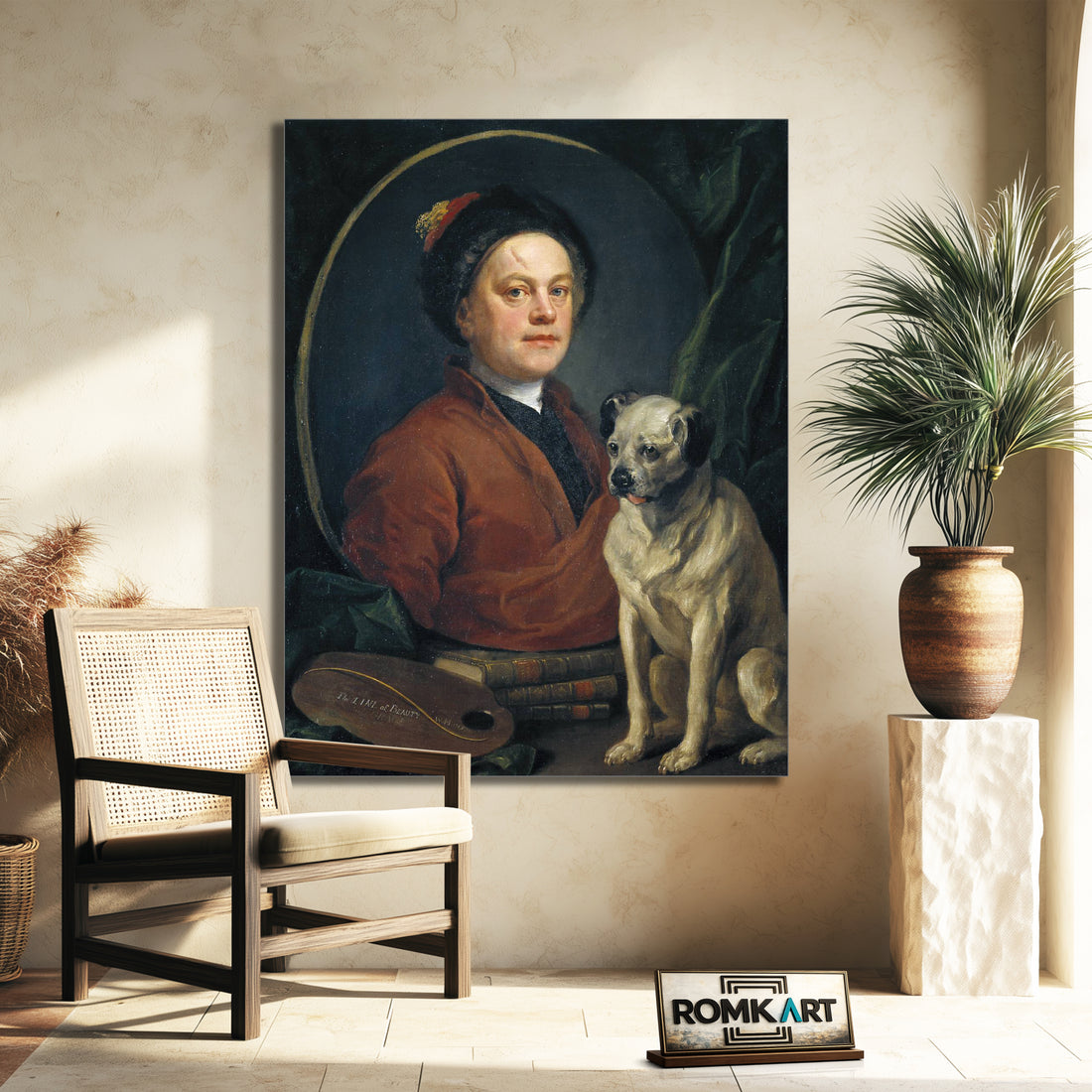 William Hogarth The Painter And His Pug 1745 – Reproduction