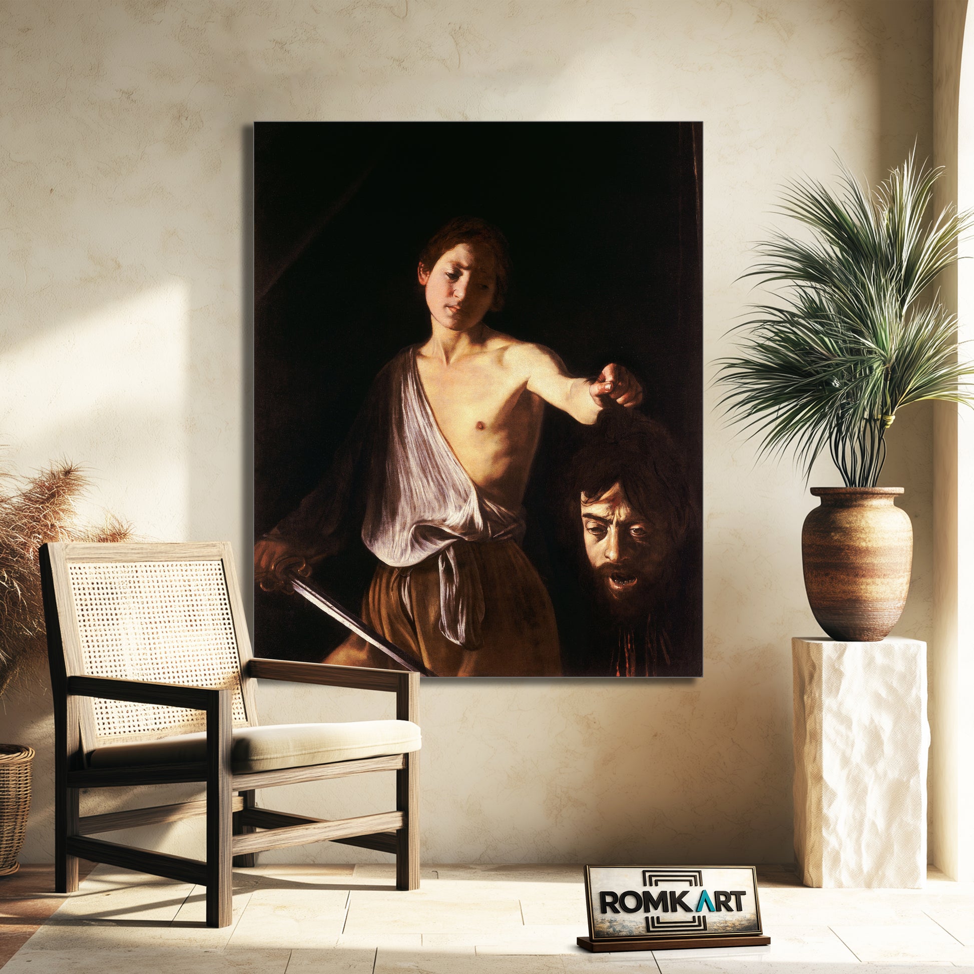 Caravaggio David With The Head Of Goliath 1610 – Reproduction