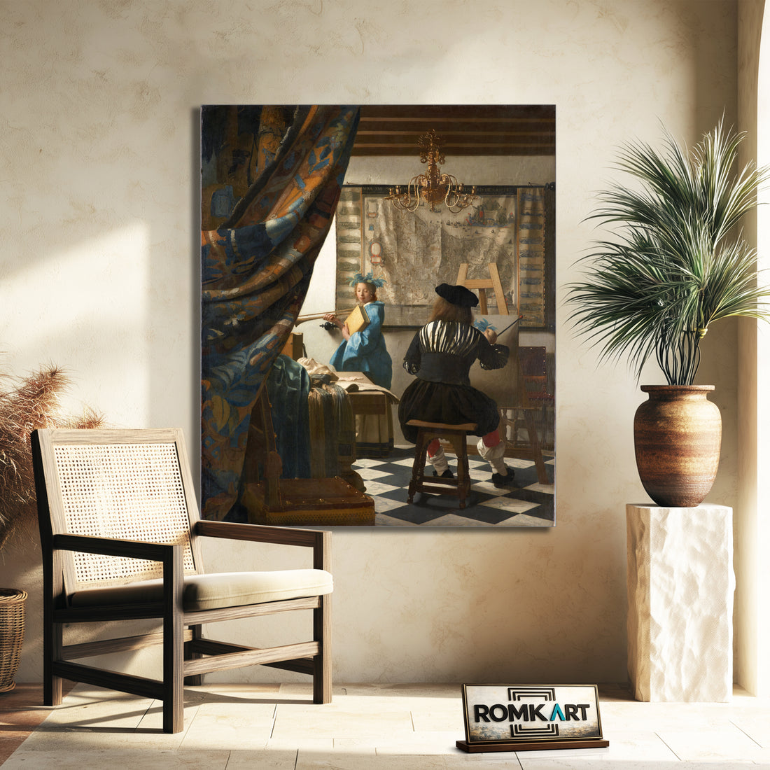 Johannes Vermeer The Art Of Painting 1666 – Reproduction