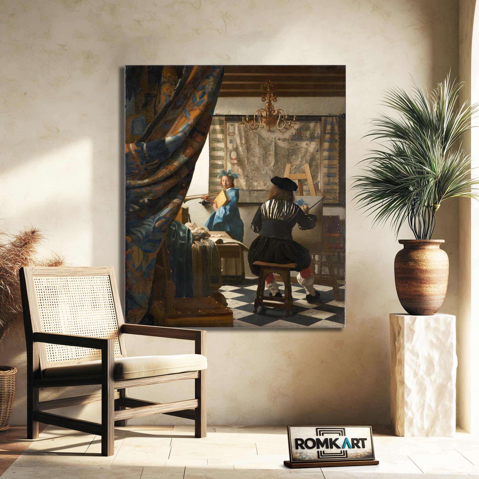 Johannes Vermeer The Art Of Painting 1666 – Reproduction