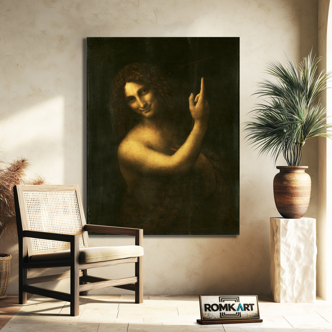 Leonardo Da Vinci Saint John The Baptist – Reproduction