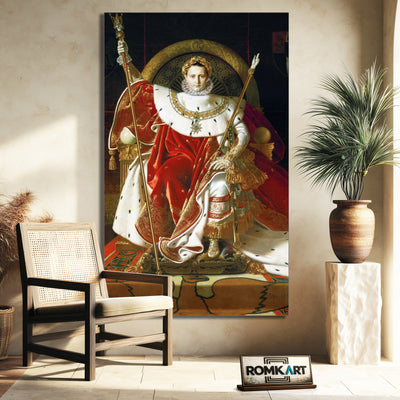 Jean Auguste Dominique Ingres Napoleon I On His Imperial Throne 1806 – Reproduction
