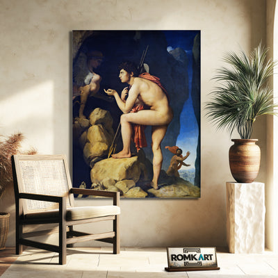 Jean Auguste Dominique Ingres Oedipus And The Sphinx – Reproduction
