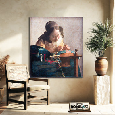 Johannes Vermeer The Lacemaker 1669-1670 – Reproduction