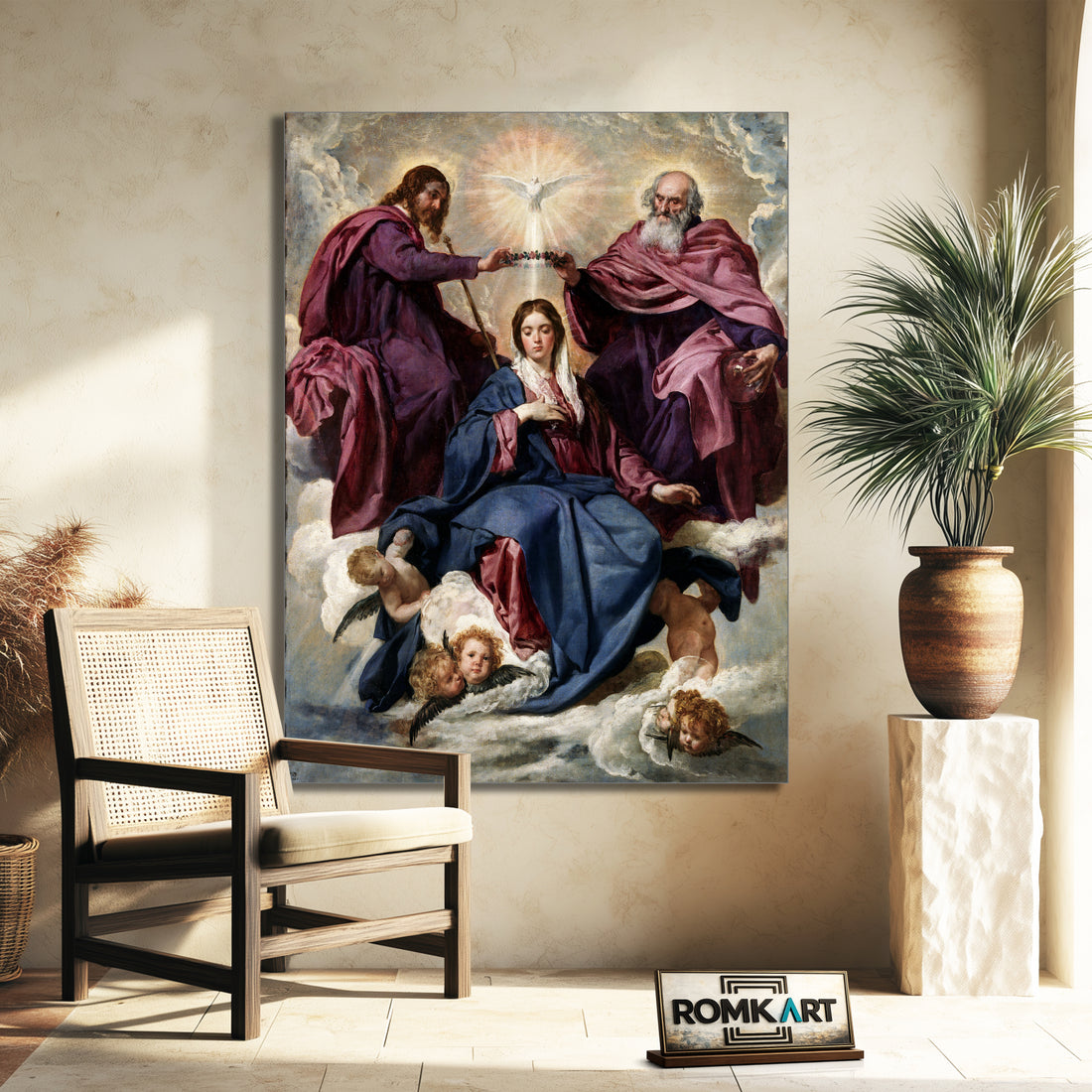Diego Velazquez The Coronation Of The Virgin 1641-1644 – Reproduction