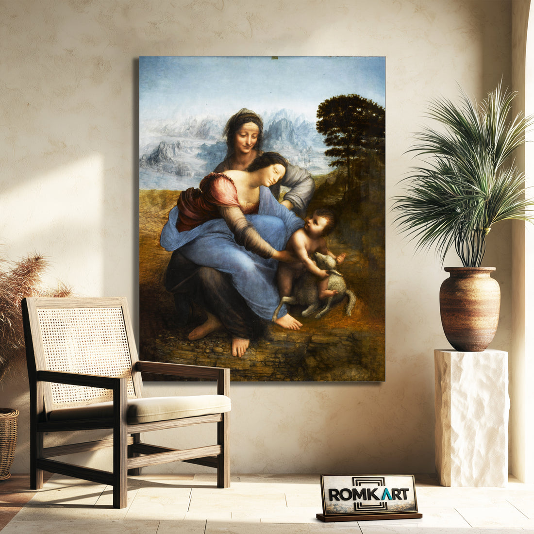 Leonardo Da Vinci The Virgin And Child With St Anne C 1510 – Reproduction