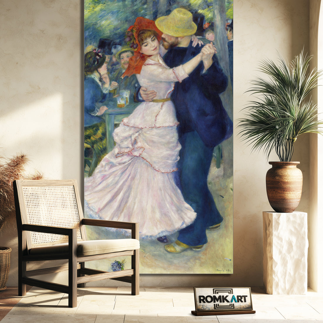 Pierre-auguste Renoir Dance At Bougival 1883 – Reproduction