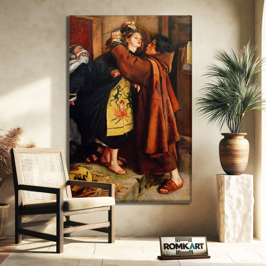 John Everett Millais Escape Of A Heretic 1559 – Reproduction