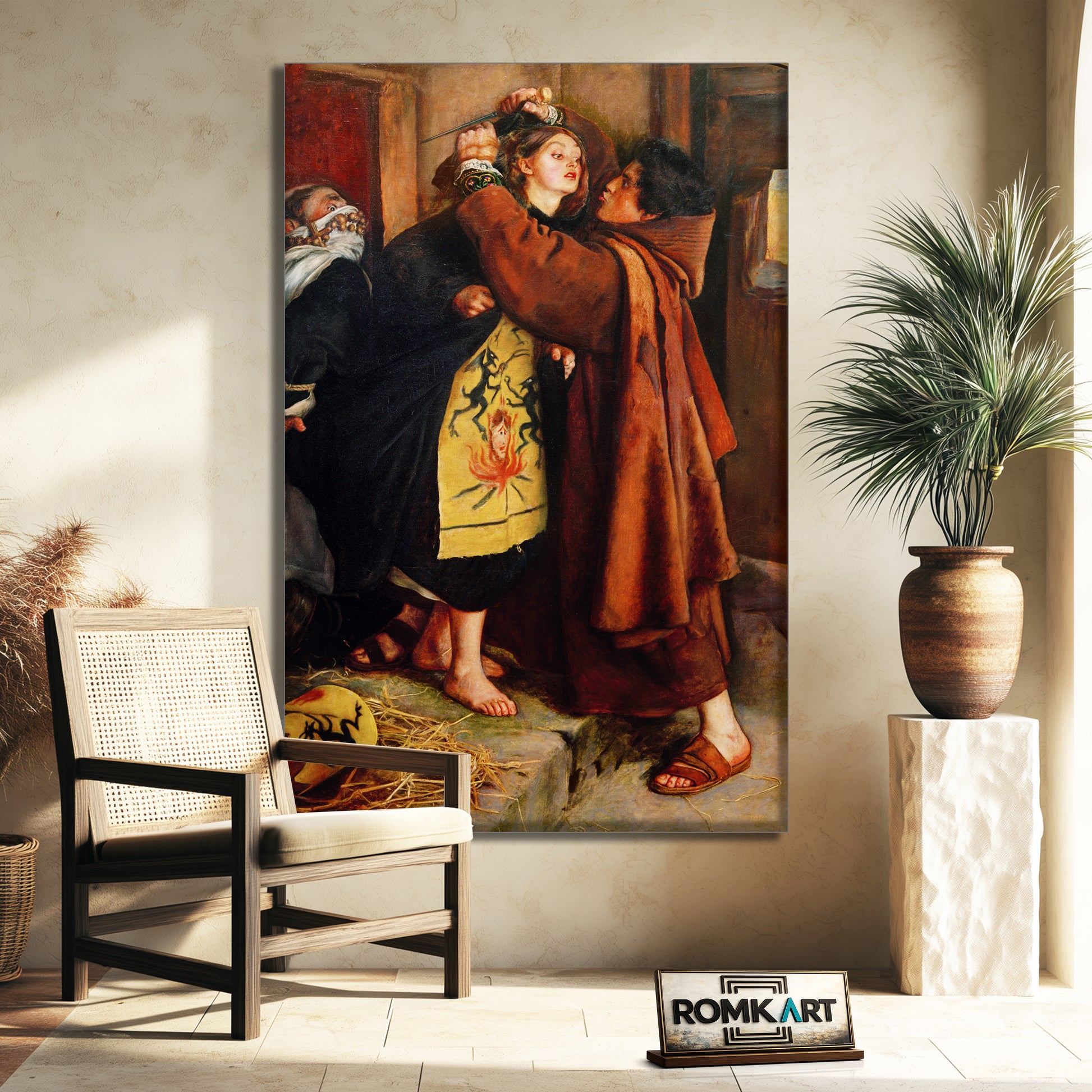John Everett Millais Escape Of A Heretic 1559 – Reproduction