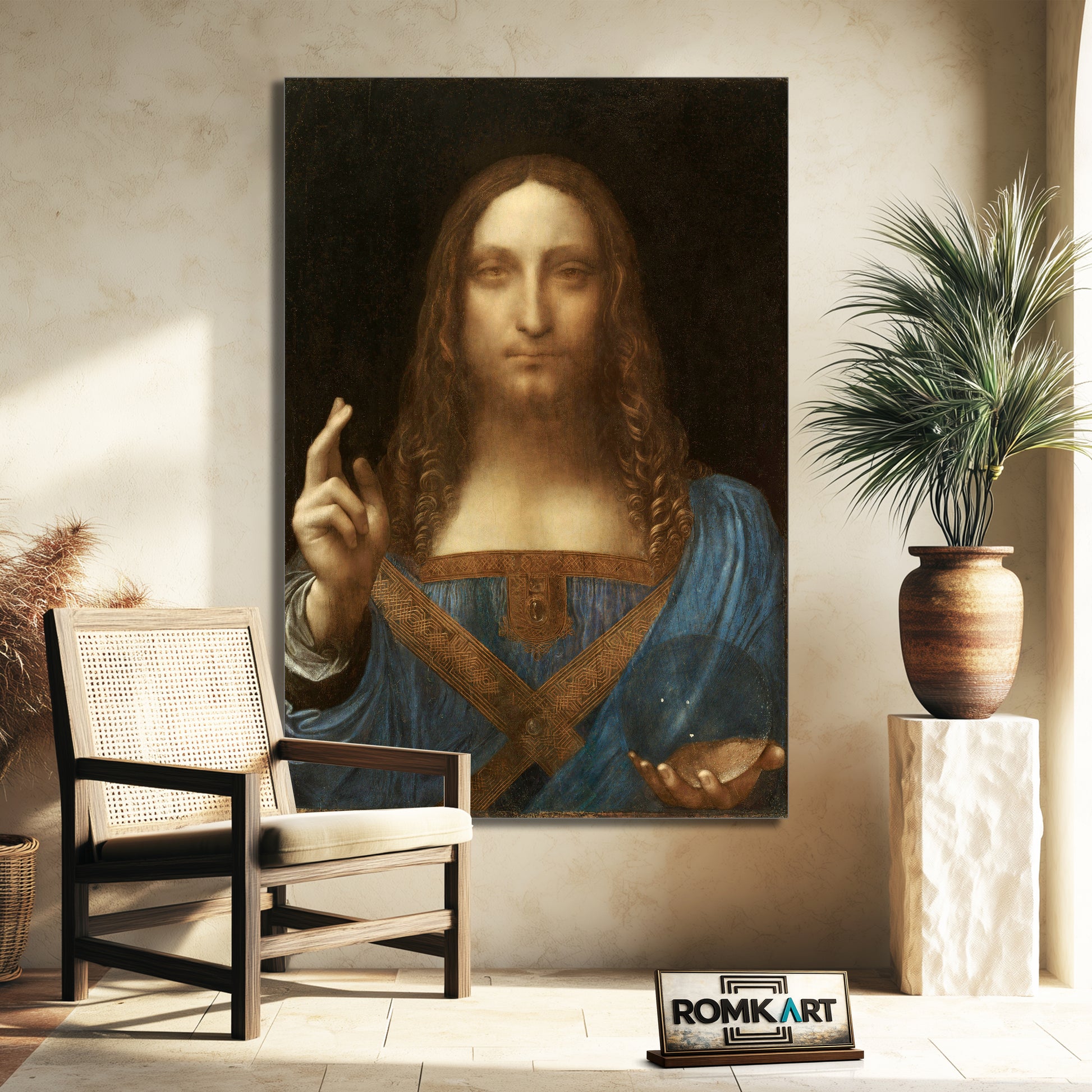 Leonardo Da Vinci Salvator Mundi Reproduction Of The World – Reproduction