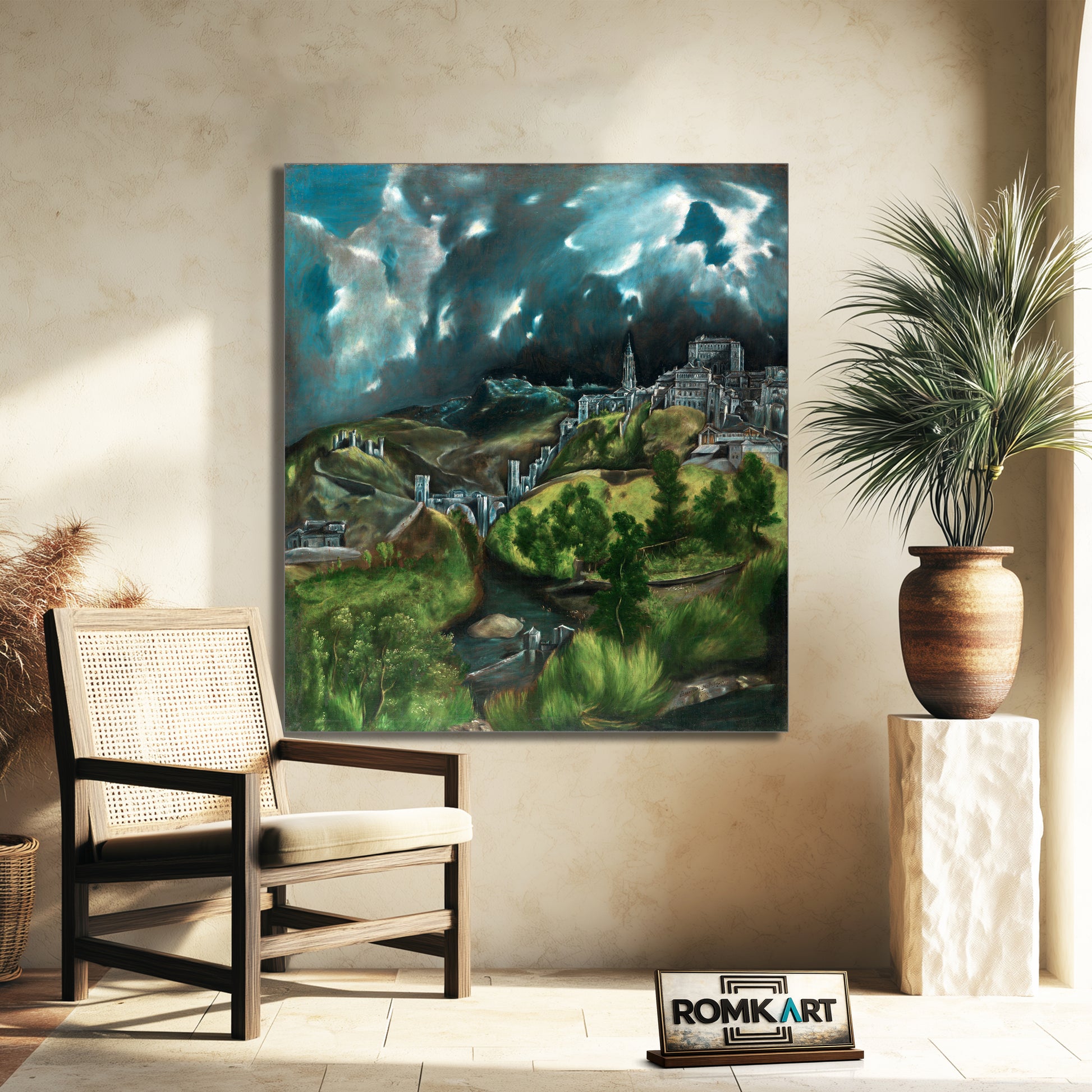 El Greco View Of Toledo 1599 – Reproduction