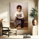 William Adolphe Bouguereau The Difficult Lesson 1884 – Reproduction