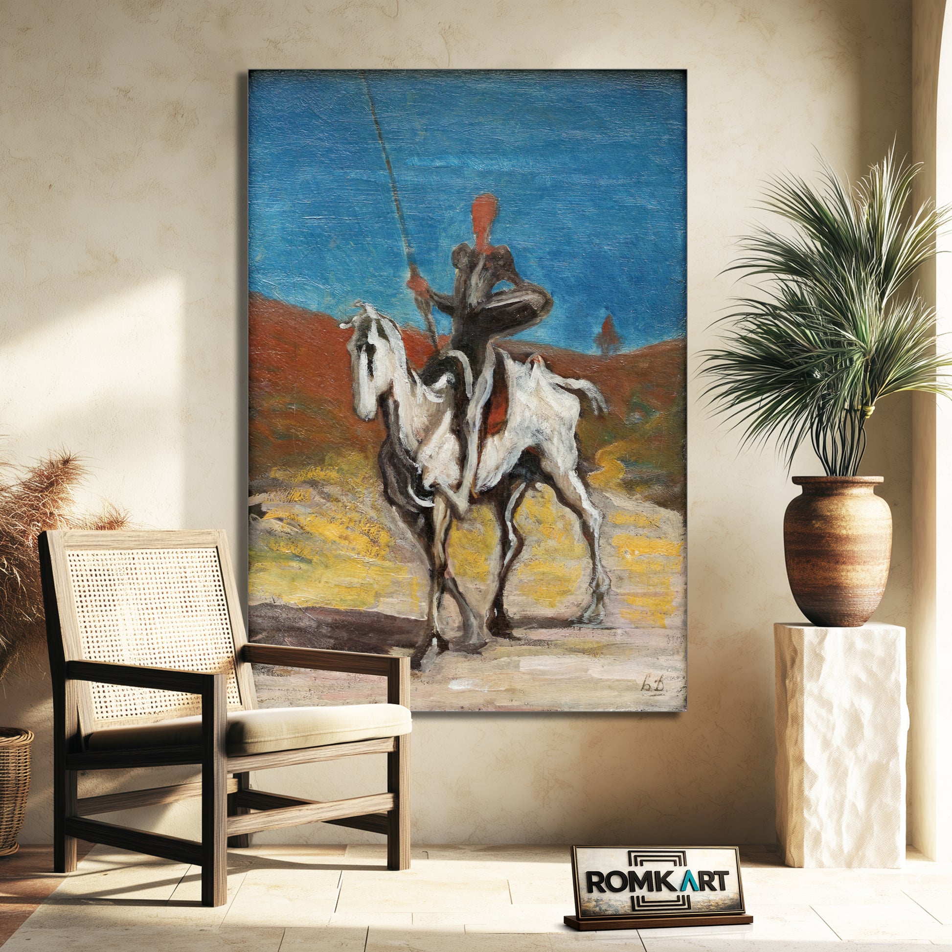 Honor Daumier Don Quijote And Sancho Panza 1868 – Reproduction