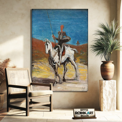 Honor Daumier Don Quijote And Sancho Panza 1868 – Reproduction