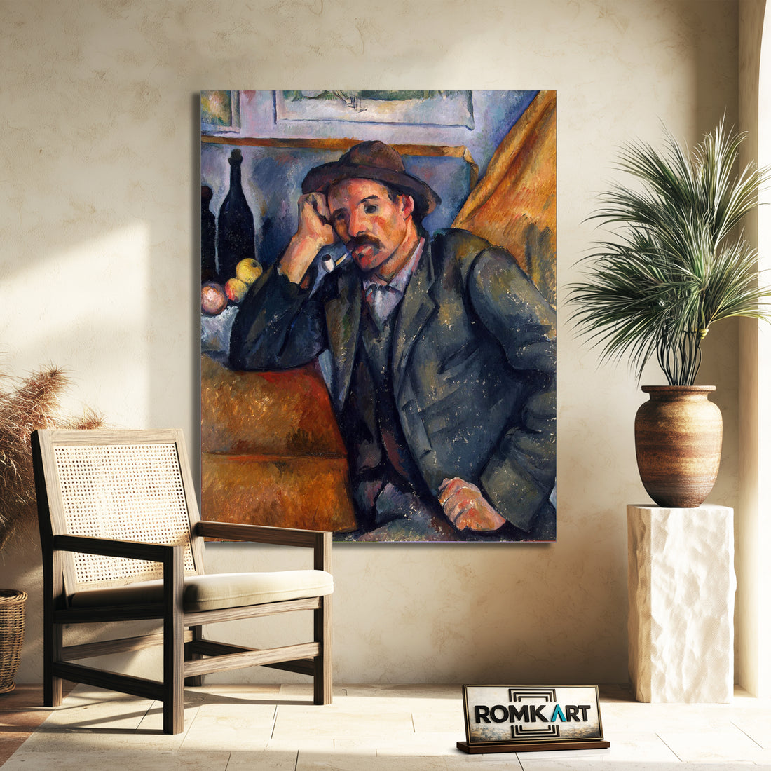 Paul Cezanne Le Fumeur De Pipe The Smoker – Reproduction