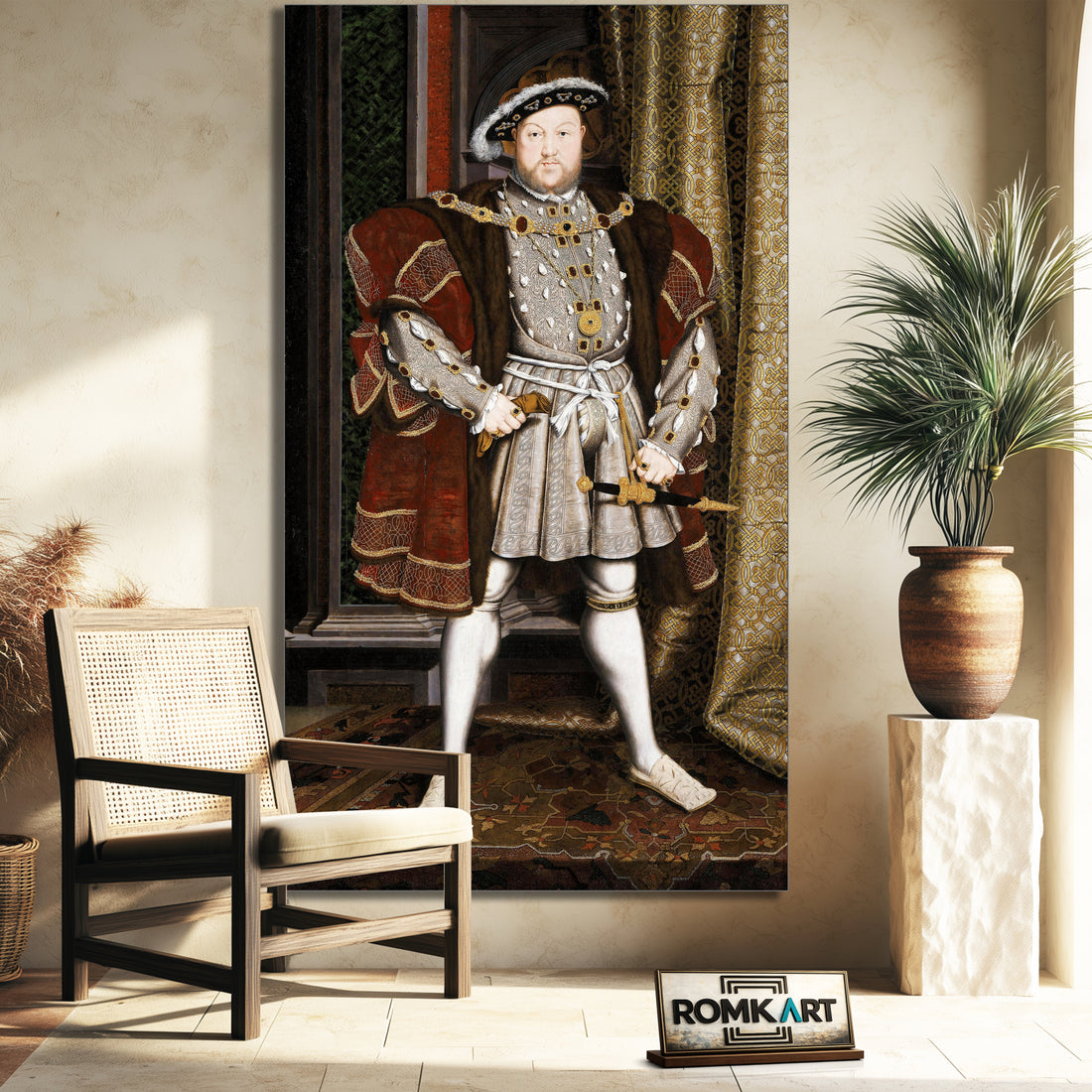 Hans Holbein The Younger Portrait Of Henry Viii 1537 – Reproduction