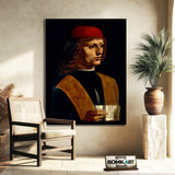 Leonardo Da Vinci Portrait Of A Musician 1485 – Reproduction