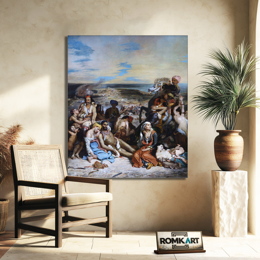 Eugene Delacroix The Massacre At Chios 1824 – Reproduction