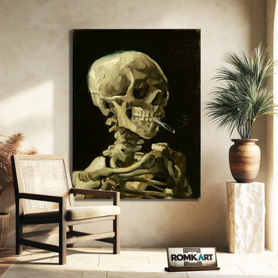 Vincent Van Gogh Skull Of A Skeleton With Burning Cigarette 1886 – Reproduction